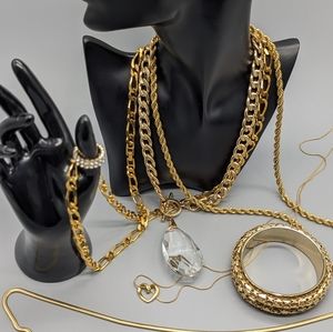 Ring , Trifari, Monet necklaces